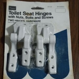 Sears Toilet Seat Hinges - White